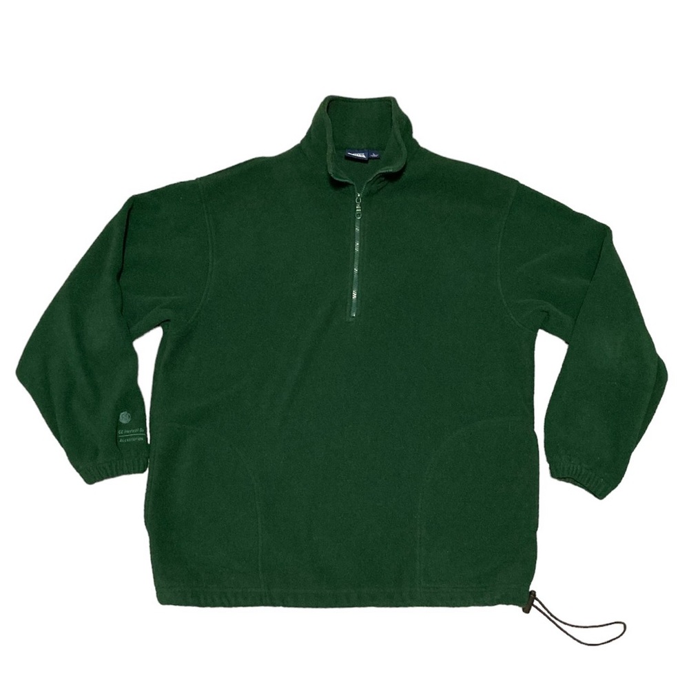 Vintage AKWA Men’s Quarter Zip Fleece Pullover Sz Large Made in USA